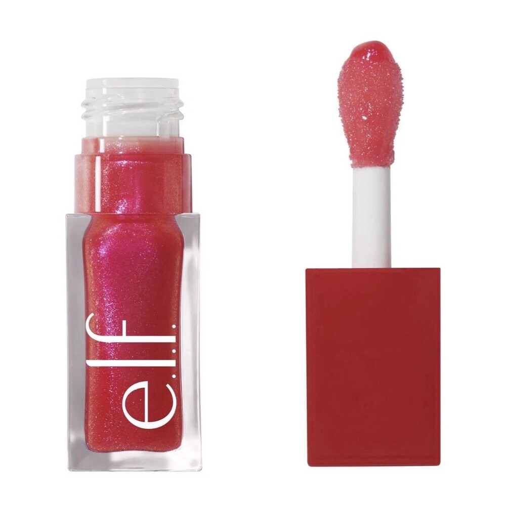 e.l.f. Jelly Pop Glow Reviver Lip Oil, 0.25 Fl Oz (Pack of 1), Hot Pink